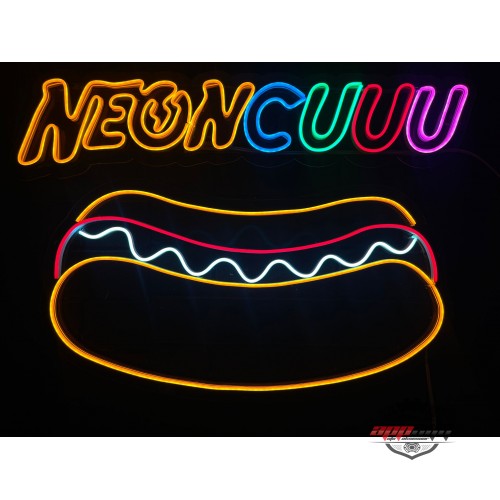 Sandviç Dekoratif Neon Led Tablo,Fast Food Neon Duvar Tabela
